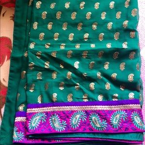 Indian Georgette Saree Blouse Size39-40, Petticoat